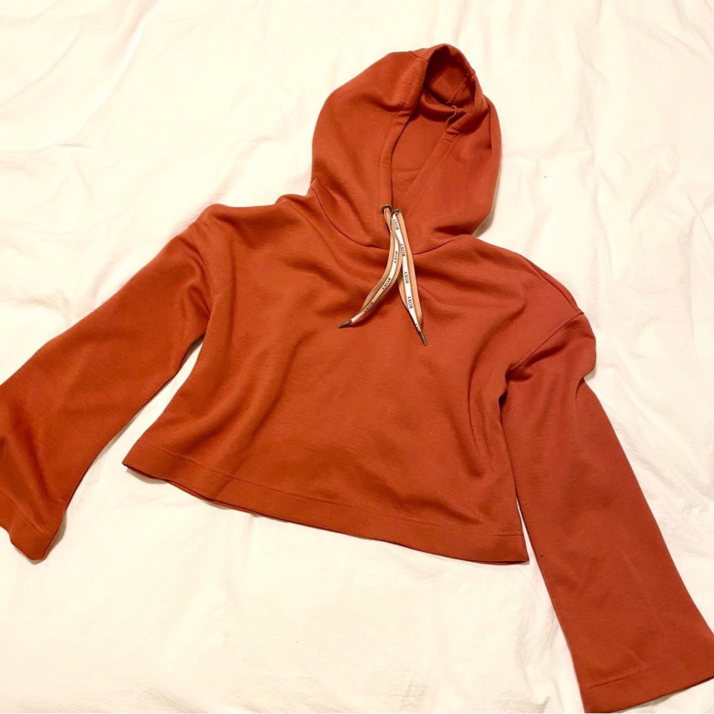 Roxy orange scuba cropped sweatshirt/ hoodie